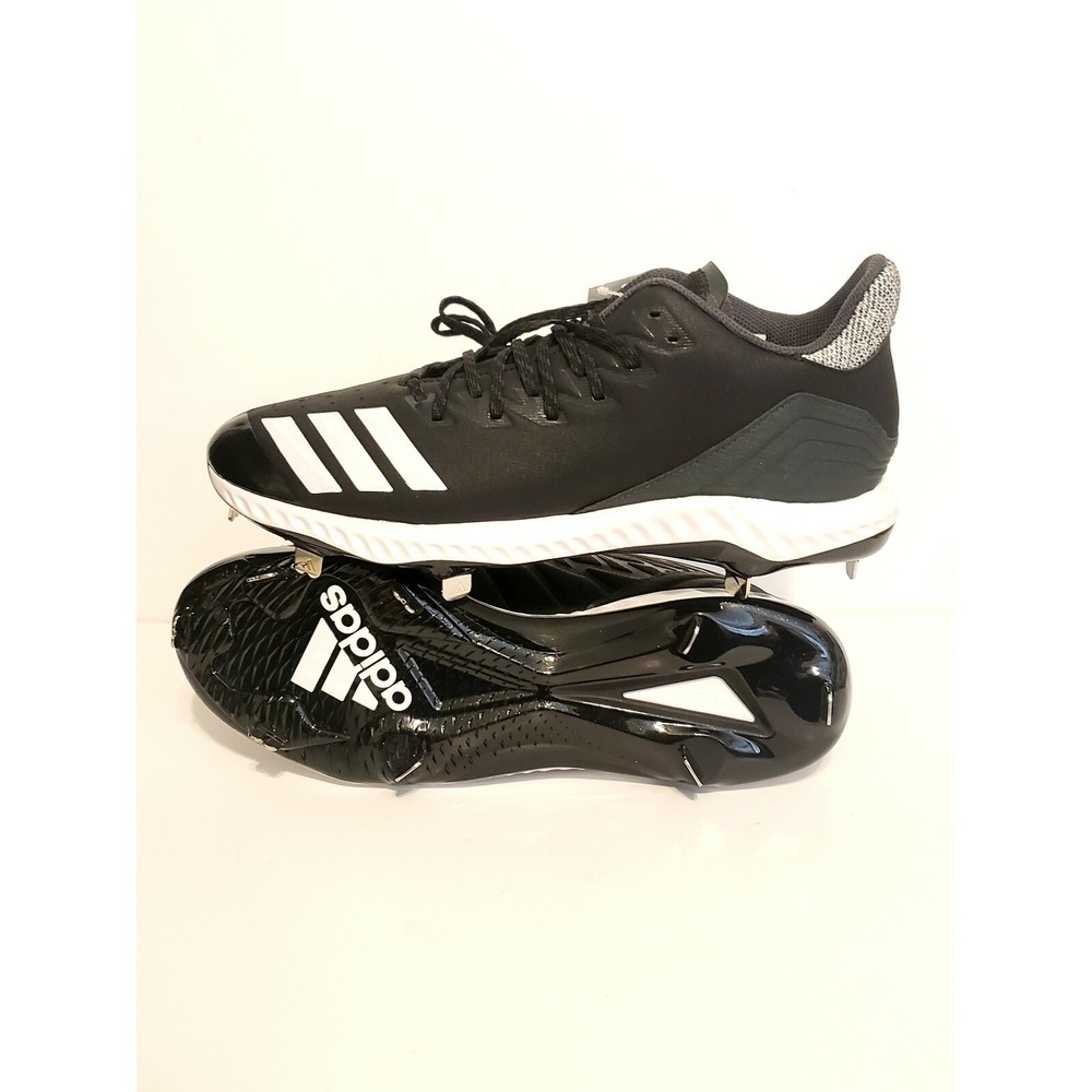 Adidas Icon Bounce Low Metal‎ Baseball Cleats Mens Size 13 Black - CG5241
